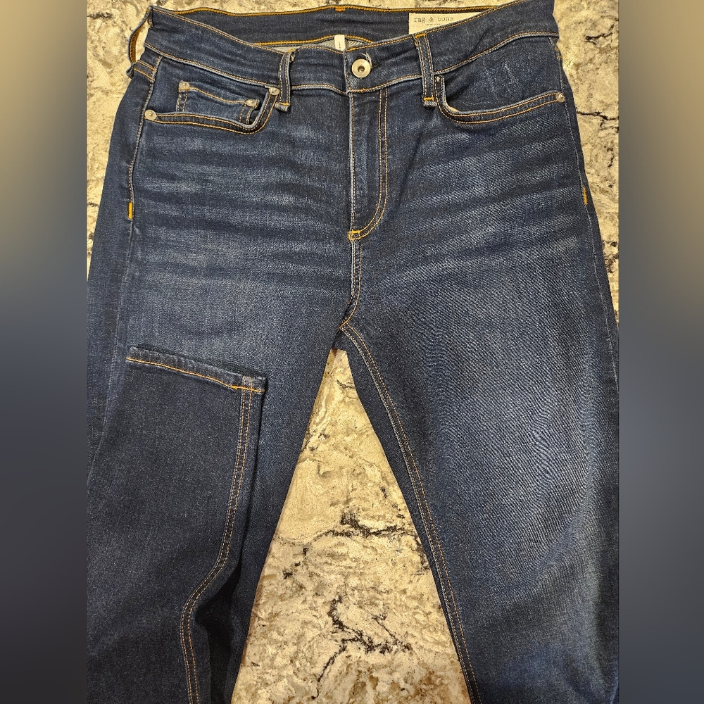 Rag & Bones Mid-Rise Ankle Skinny Blue Jeans Size 29 EUC